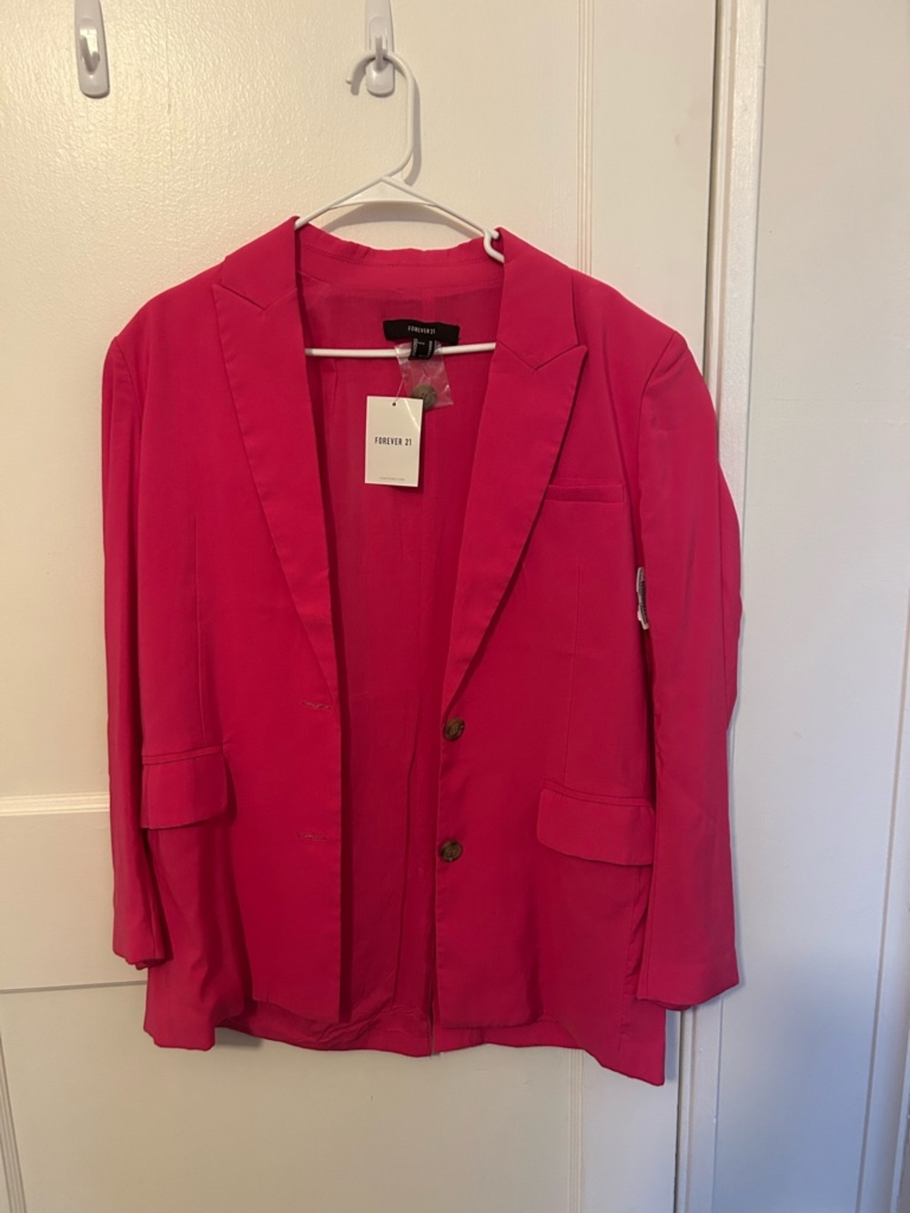 Forever 21 Bright Pink Women's Blazer Jacket